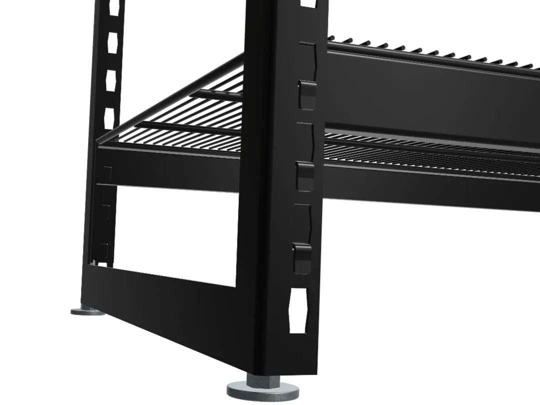 custom rivet shelving unit