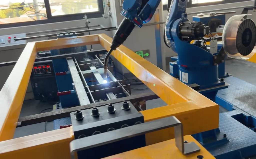 Fixturing for automated robotic welding frame