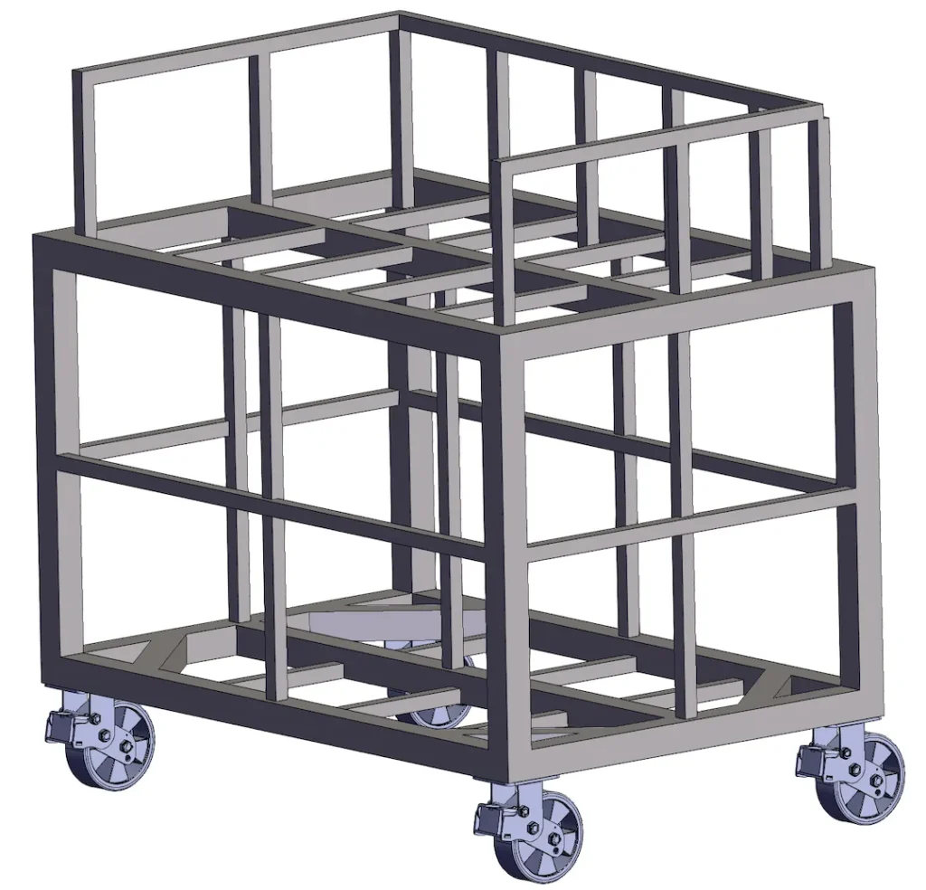 Welded Carts for Industrial Equipment 02