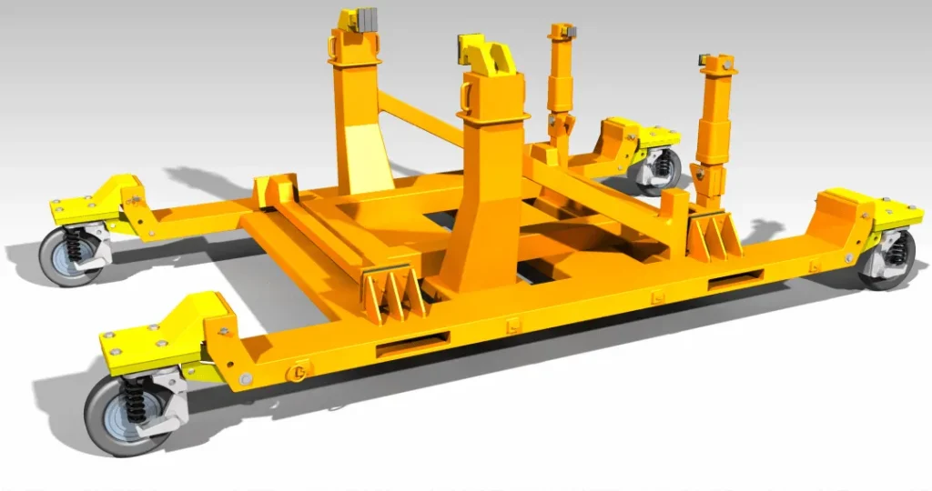 custom tugger cart train in a Chinese factory