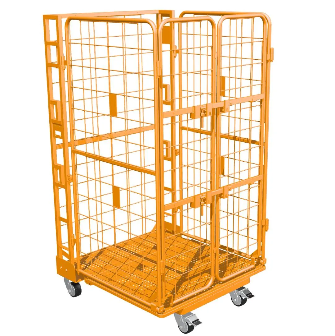 4-Sided Wire Mesh Carts (Fully Enclosed)