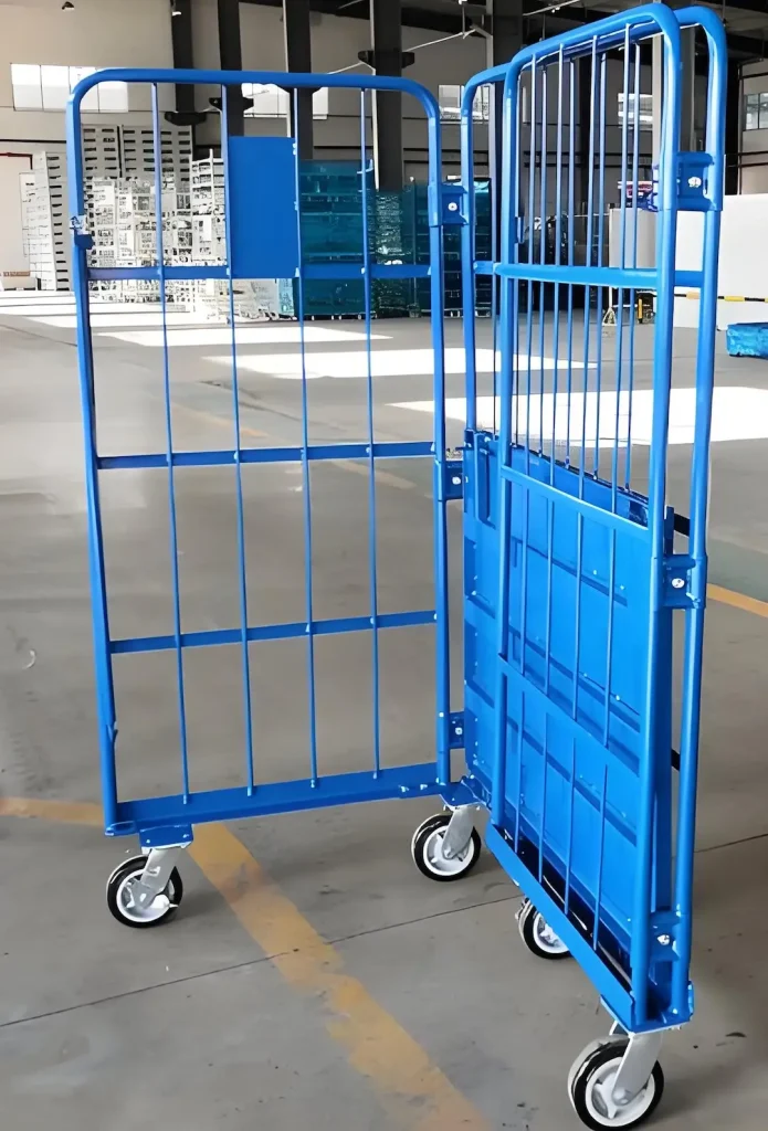 Adjustable Shelf Wire Mesh Rolling Carts