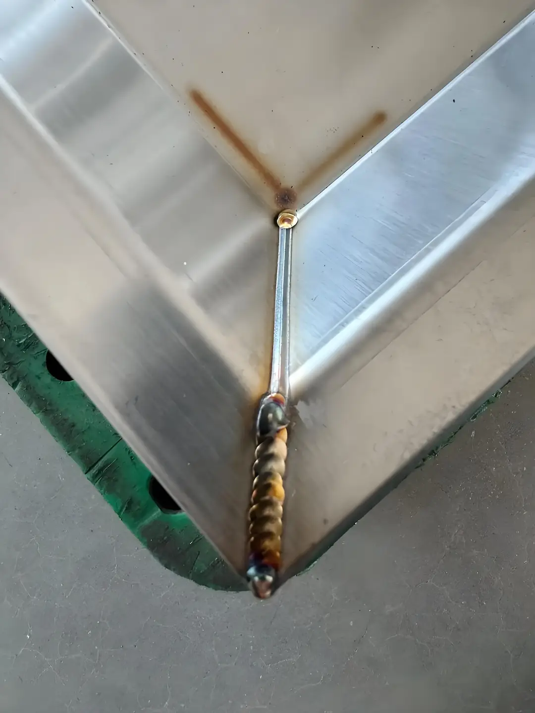 stainless steel automatic welding with stack of dimes finish